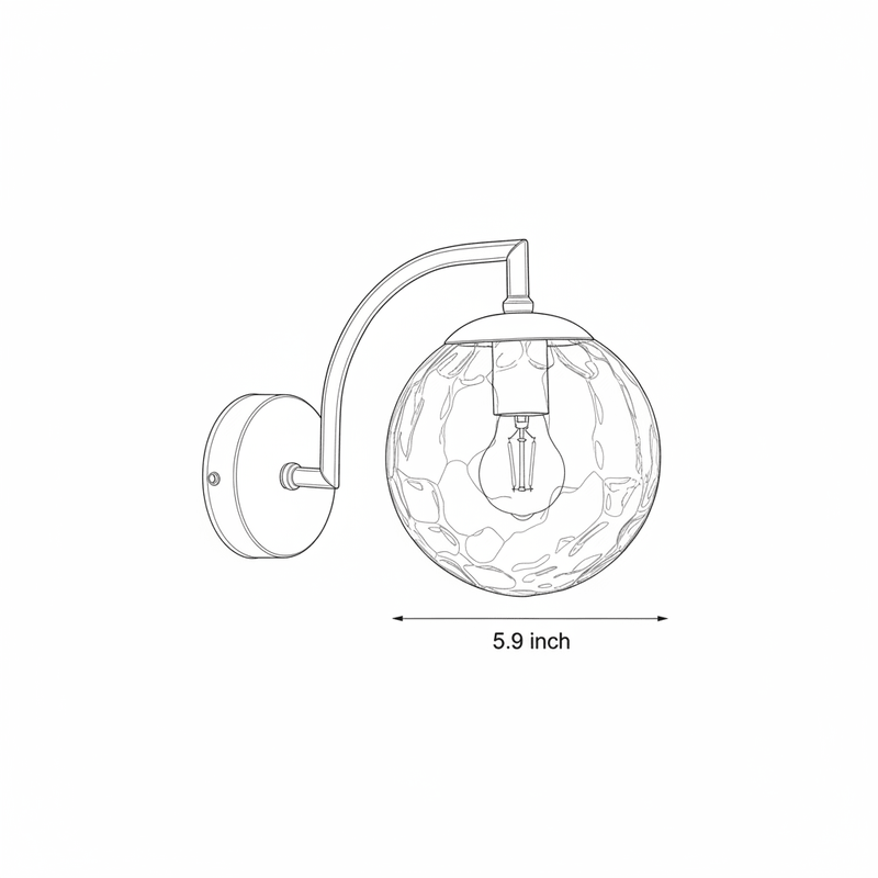 Zaevia Mirella Curved Loop Wall Sconce - Lighting > Wall Lights > Wall Sconces > Diffused Light Wall Sconces | Zaevia