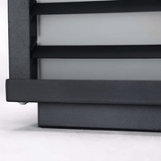 Modern Louvered Square Pillar Light - Pathway Light | Zaevia
