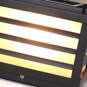 Modern Louvered Square Pillar Light - Pathway Light | Zaevia