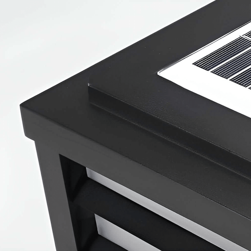 Modern Louvered Square Pillar Light - Pathway Light | Zaevia