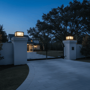 Modern Louvered Square Pillar Light - Pathway Light | Zaevia