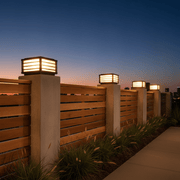 Modern Louvered Square Pillar Light - Pathway Light | Zaevia