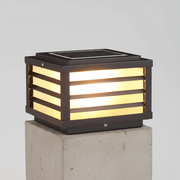 Modern Louvered Square Pillar Light - Pathway Light | Zaevia