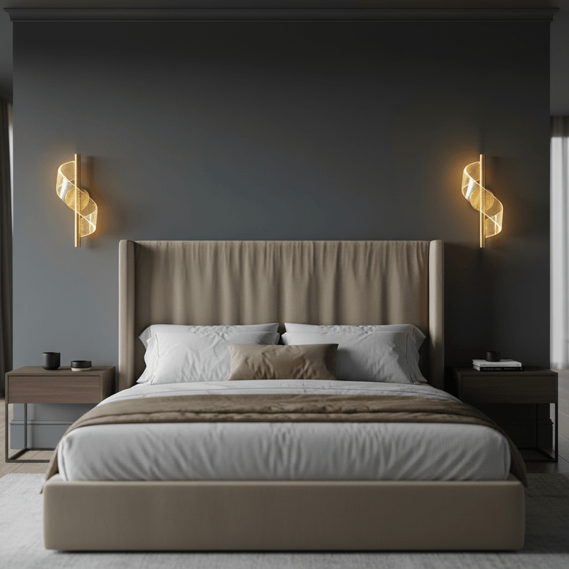 Modern Spiral Wave Wall Sconce - Wall Light | Zaevia
