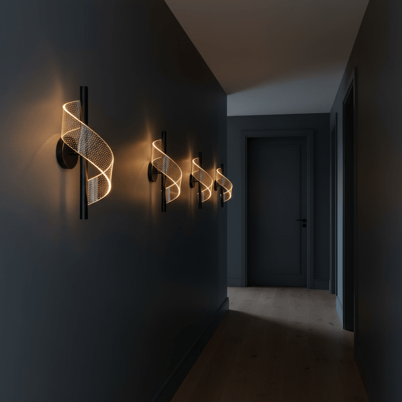 Modern Spiral Wave Wall Sconce - Wall Light | Zaevia