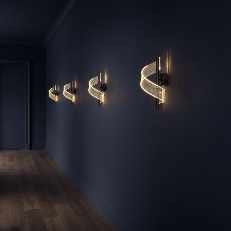 Modern Spiral Wave Wall Sconce - Wall Light | Zaevia