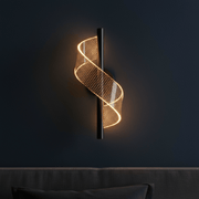 Modern Spiral Wave Wall Sconce - Wall Light | Zaevia