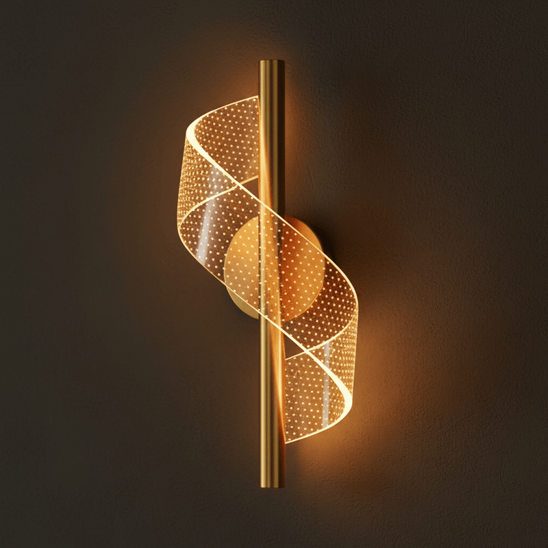 Modern Spiral Wave Wall Sconce - Wall Light | Zaevia