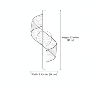 Modern Spiral Wave Wall Sconce - Wall Light | Zaevia