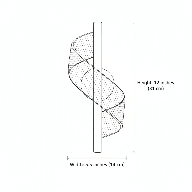 Modern Spiral Wave Wall Sconce - Wall Light | Zaevia