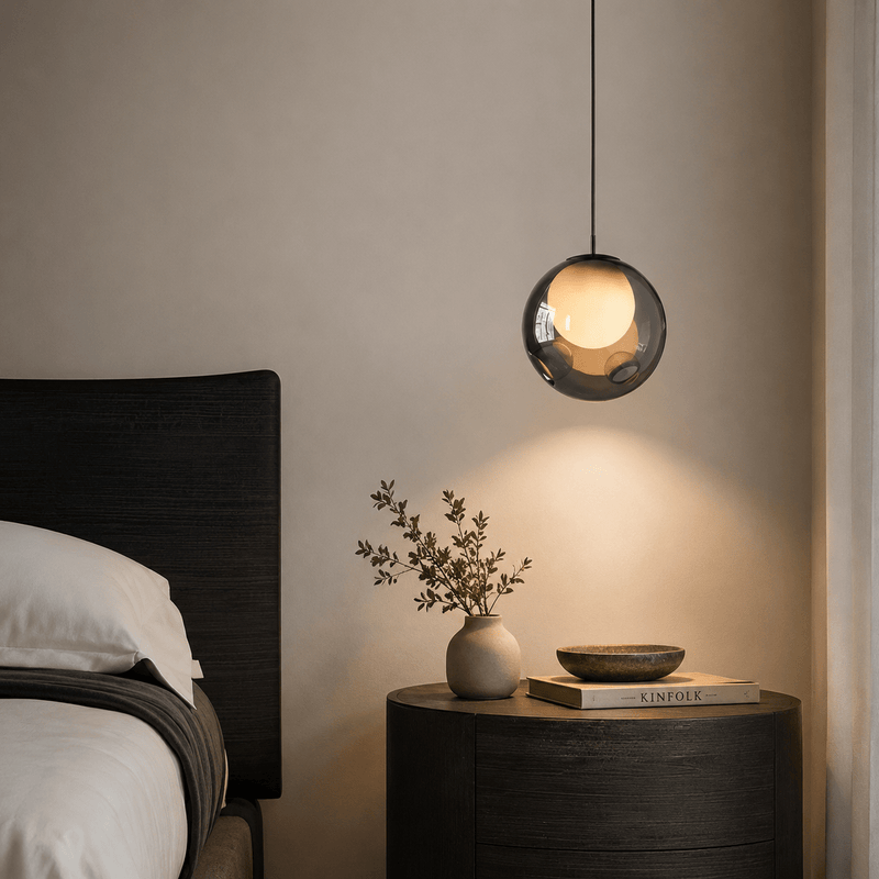 Nebula Smoked Glass Orb Pendant Light - Lighting > Ceiling Lights > Pendant Lighting > Mini Pendants | Zaevia