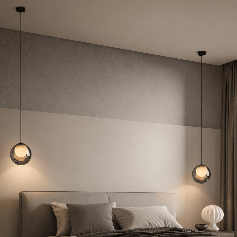 Nebula Smoked Glass Orb Pendant Light - Lighting > Ceiling Lights > Pendant Lighting > Mini Pendants | Zaevia