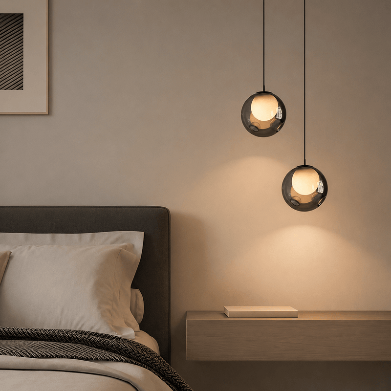 Nebula Smoked Glass Orb Pendant Light - Lighting > Ceiling Lights > Pendant Lighting > Mini Pendants | Zaevia