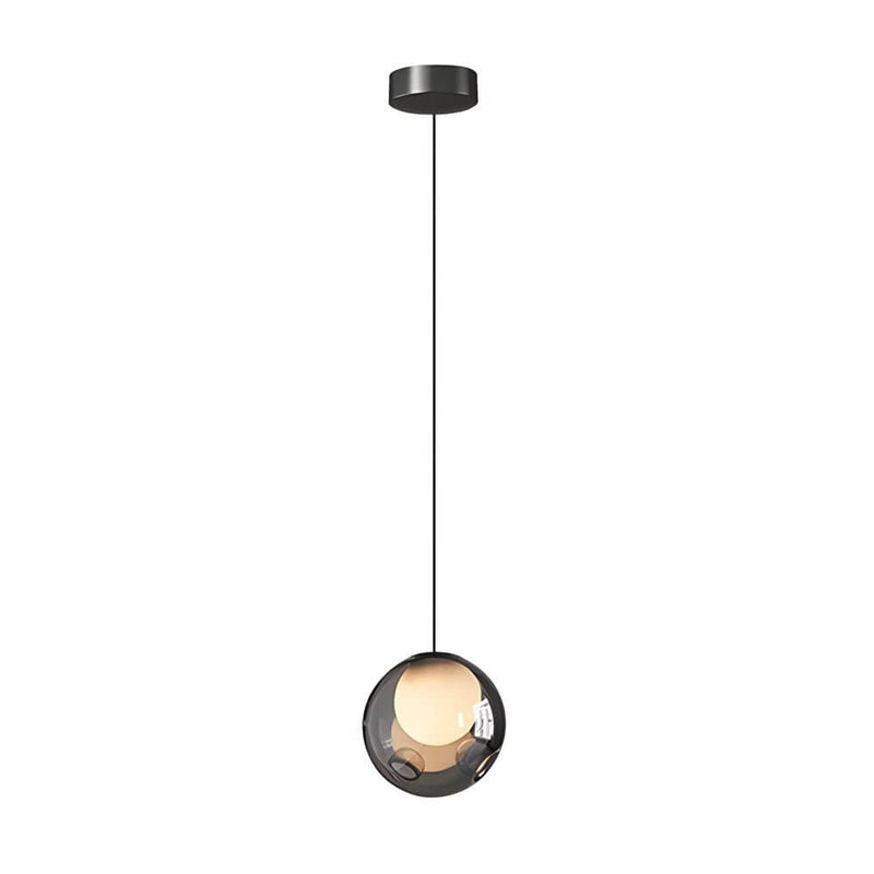 Nebula Smoked Glass Orb Pendant Light - Lighting > Ceiling Lights > Pendant Lighting > Mini Pendants | Zaevia