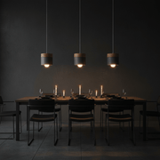 Nordic Wood & Metal Cylinder Pendant Light - Pendant Light | Zaevia
