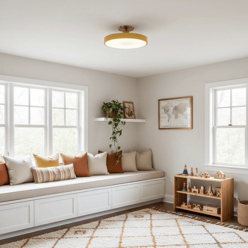 Nordic Flush Mount LED Ceiling Light - Ceiling Light | Zaevia