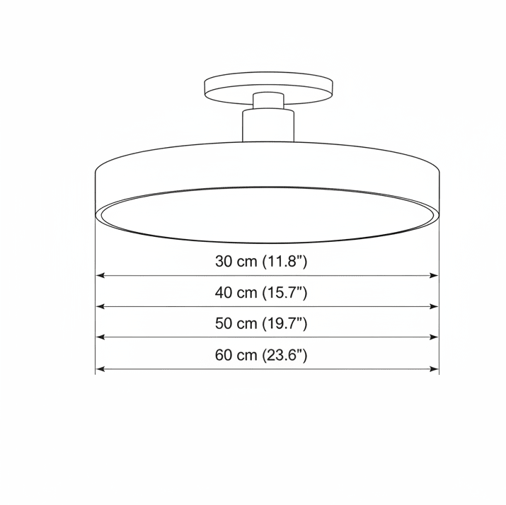 Nordic Flush Mount LED Ceiling Light - Ceiling Light | Zaevia