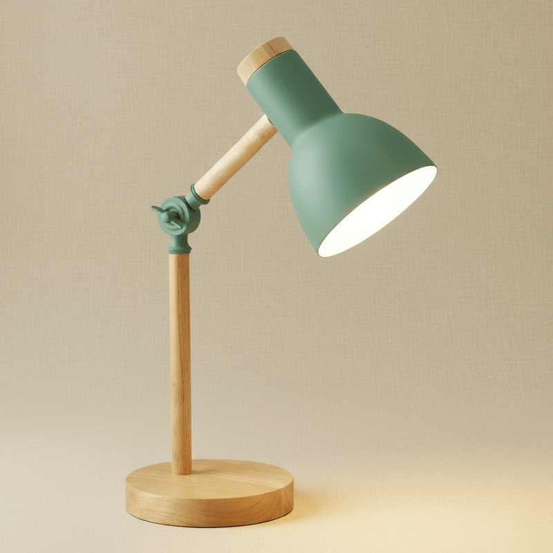 Zaevia Nordic Wooden LED Desk Lamp - Table Lamp | Zaevia