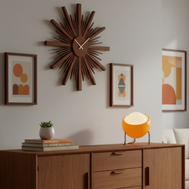 Zaevia Orbit: Mid - Century Orb Table Lamp - Table Lamp | Zaevia