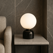 Zaevia Orb: Minimalist Marble Table Lamp - Table Lamp | Zaevia