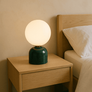 Zaevia Orb: Minimalist Marble Table Lamp - Table Lamp | Zaevia