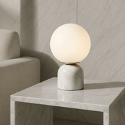 Zaevia Orb: Minimalist Marble Table Lamp - Table Lamp | Zaevia