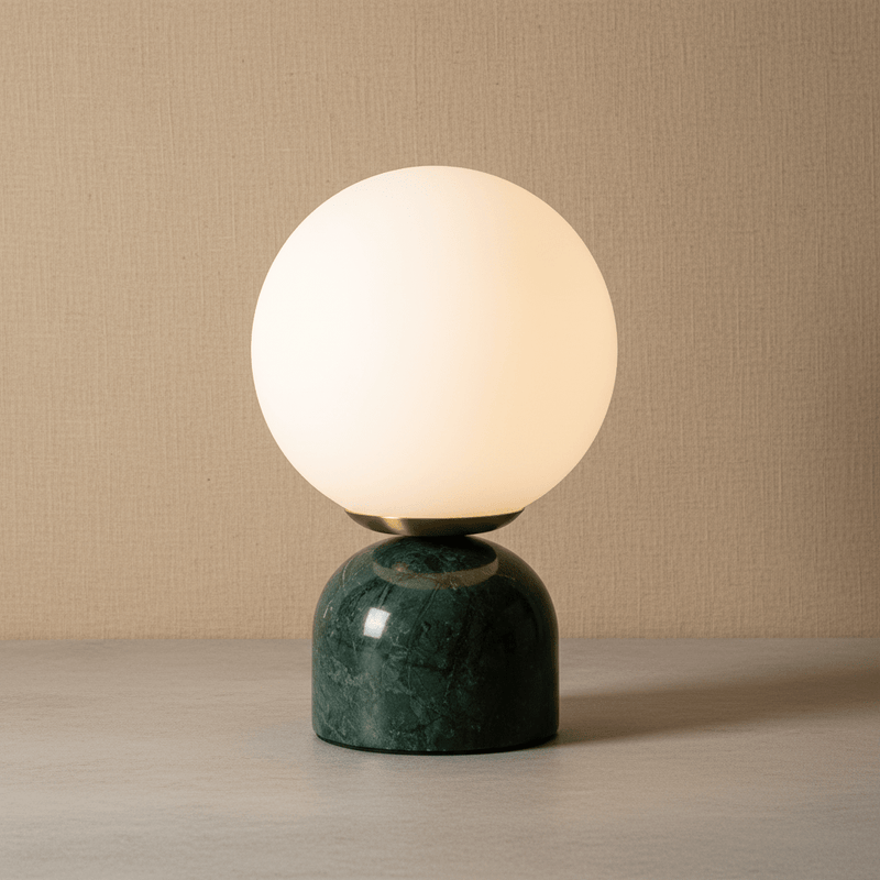 Zaevia Orb: Minimalist Marble Table Lamp - Table Lamp | Zaevia