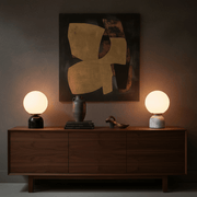 Zaevia Orb: Minimalist Marble Table Lamp - Table Lamp | Zaevia