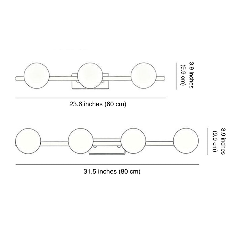 Orion Globe LED Vanity Light Bar