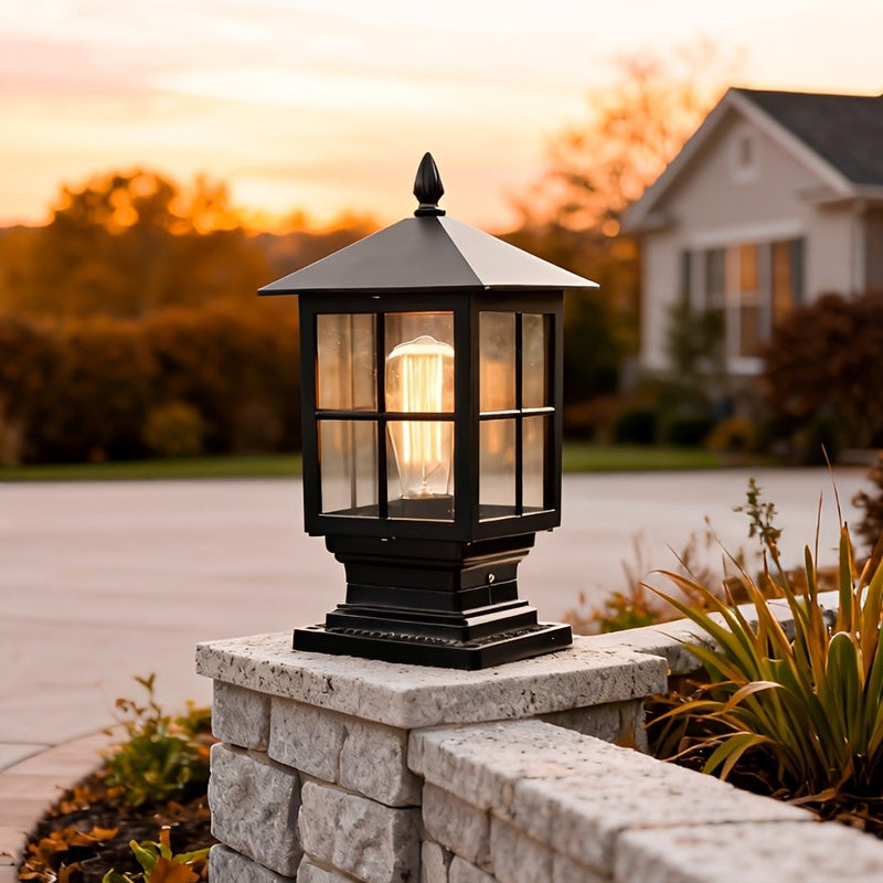 Zaevia Modern Mission Outdoor Post Light - Pathway Light | Zaevia