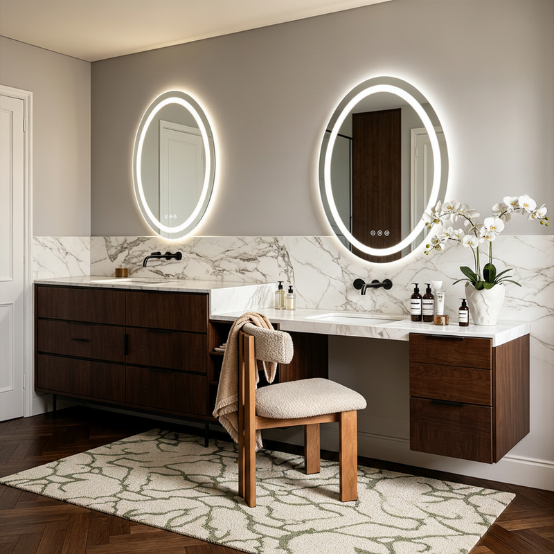Ovale Backlit LED Oval Vanity Mirror