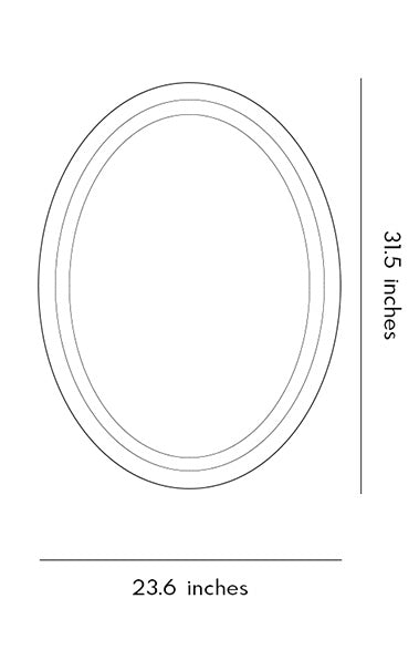 Ovale Backlit LED Oval Vanity Mirror