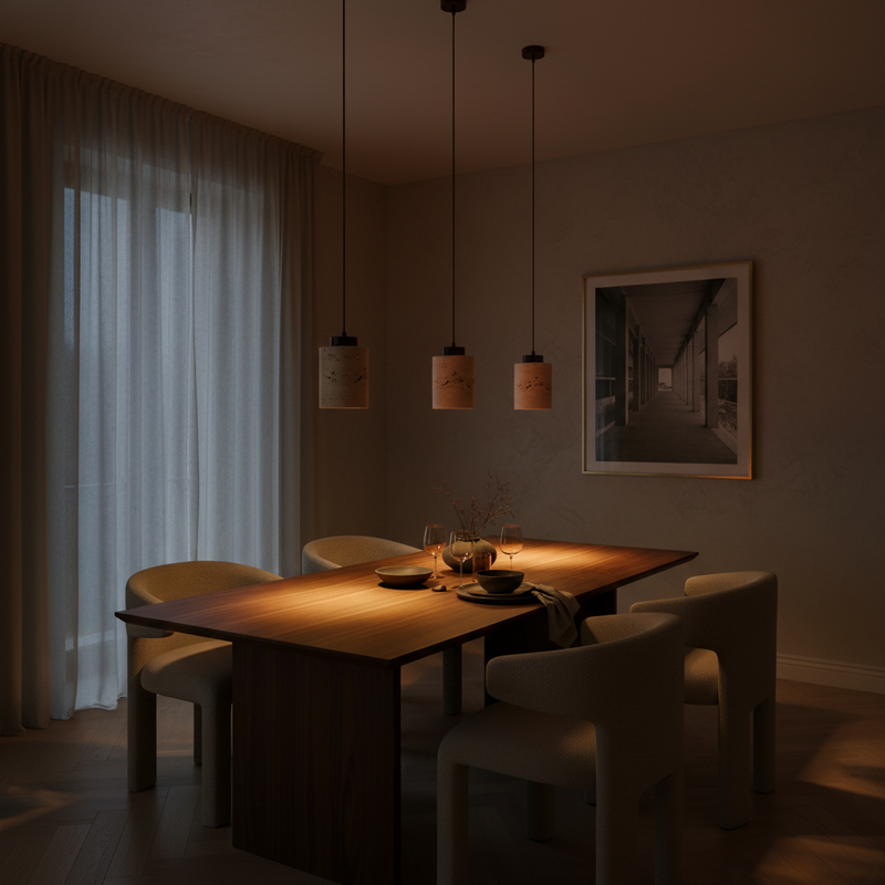 Petra Travertine Pendant Light