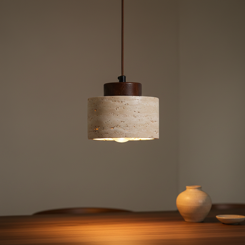 Petra Travertine Pendant Light