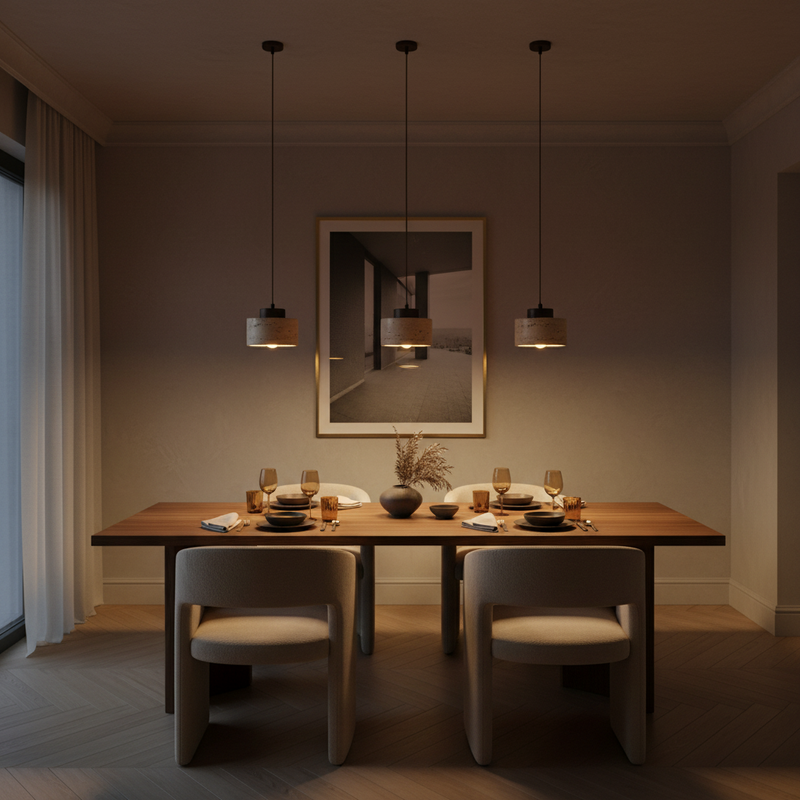 Petra Travertine Pendant Light