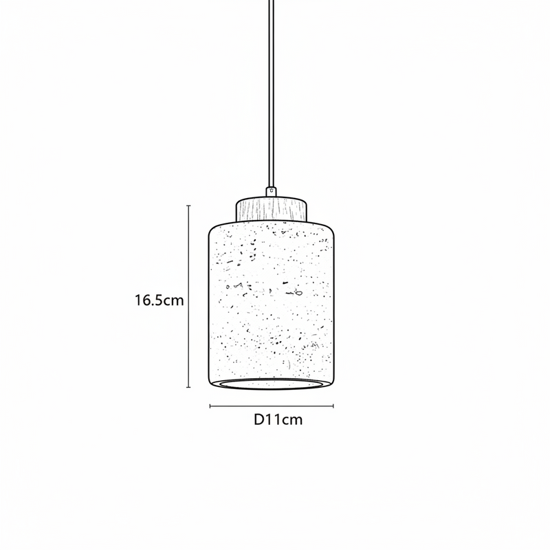 Petra Travertine Pendant Light