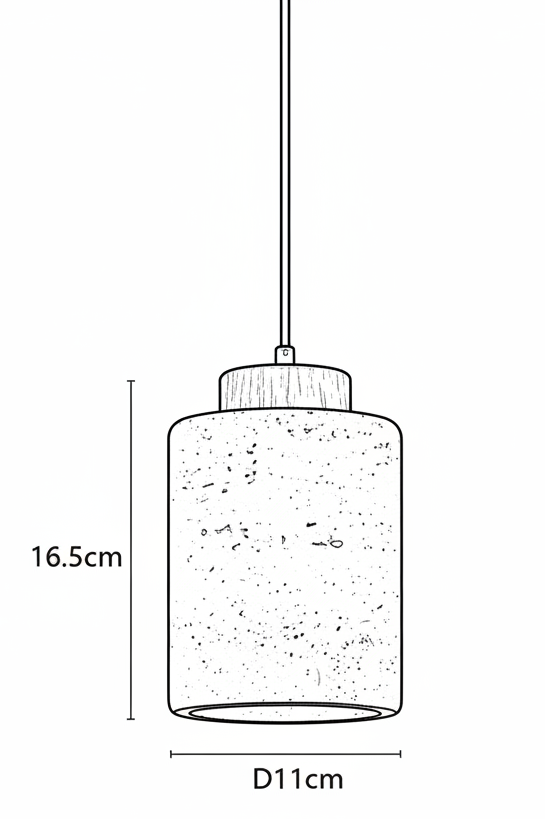 Petra Travertine Pendant Light
