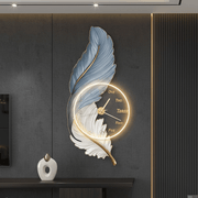 Zaevia Plume Sculptural LED Wall Lamp | Modern Backlit Ambient Timepiece - Wall Light | Zaevia