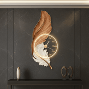 Zaevia Plume Sculptural LED Wall Lamp | Modern Backlit Ambient Timepiece - Wall Light | Zaevia