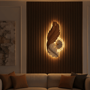 Zaevia Plume Sculptural LED Wall Lamp | Modern Backlit Ambient Timepiece - Wall Light | Zaevia