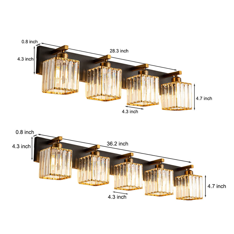 Prism Crystal Bar Vanity Light
