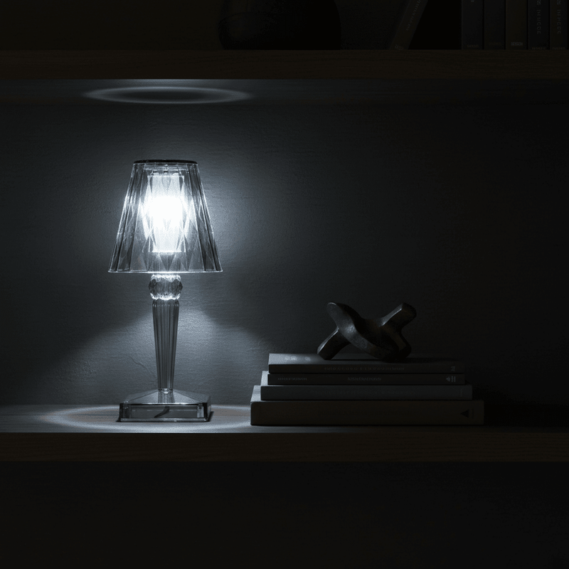 Zaevia Lucent Prism Cordless Crystal Table Lamp - Table lamp | Zaevia