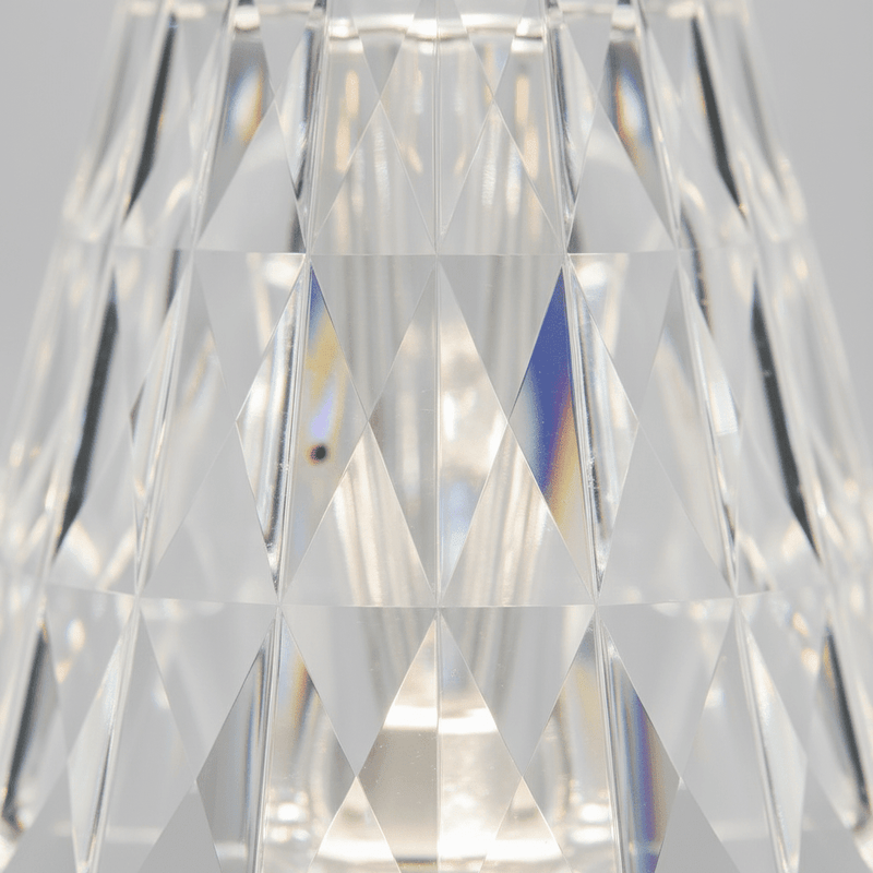 Zaevia Lucent Prism Cordless Crystal Table Lamp - Table lamp | Zaevia