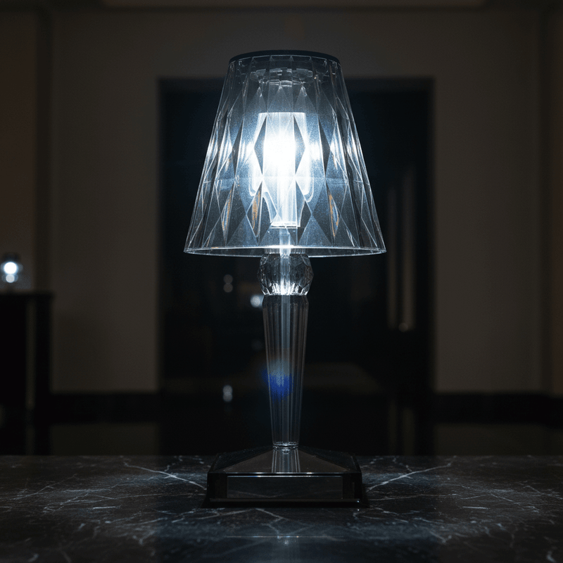 Zaevia Lucent Prism Cordless Crystal Table Lamp - Table lamp | Zaevia