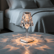 Zaevia Lucent Prism Cordless Crystal Table Lamp - Table lamp | Zaevia