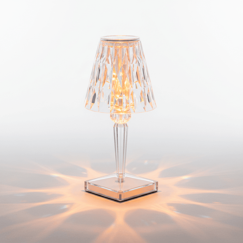 Zaevia Lucent Prism Cordless Crystal Table Lamp - Table lamp | Zaevia
