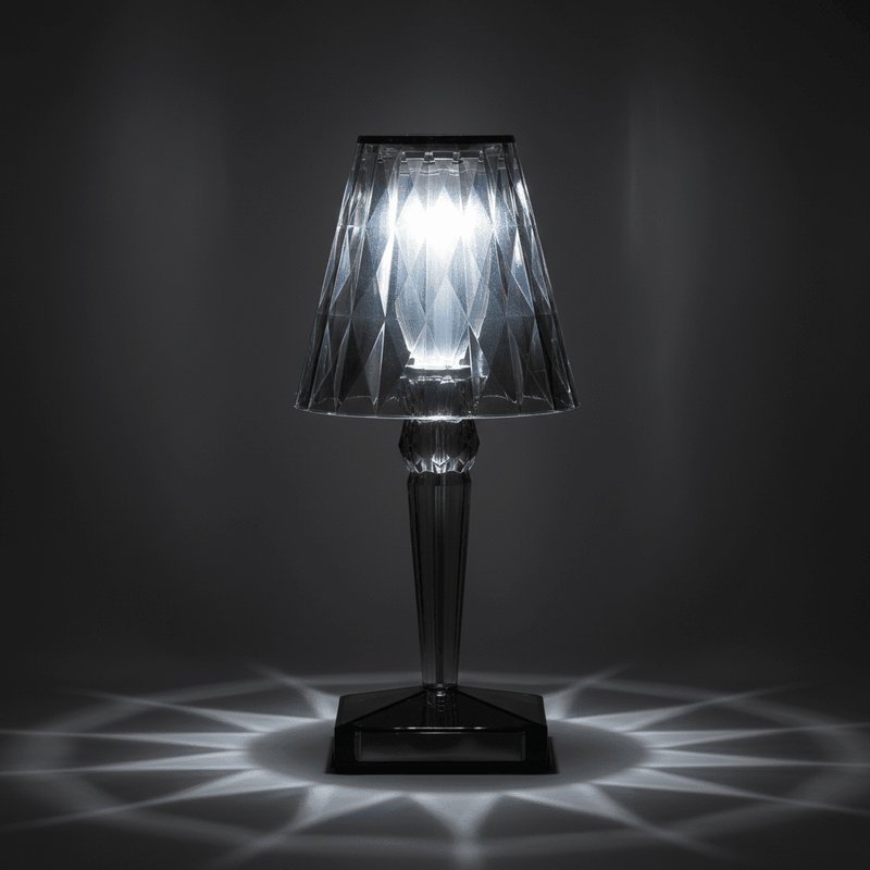 Zaevia Lucent Prism Cordless Crystal Table Lamp - Table lamp | Zaevia