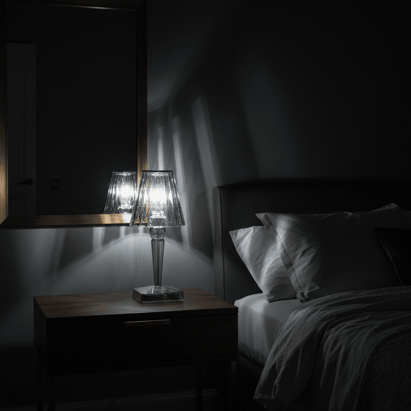 Zaevia Lucent Prism Cordless Crystal Table Lamp - Table lamp | Zaevia