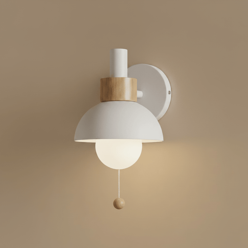 Zaevia Aero Dome: Pull Chain Wall Sconce - Wall Lamp | Zaevia
