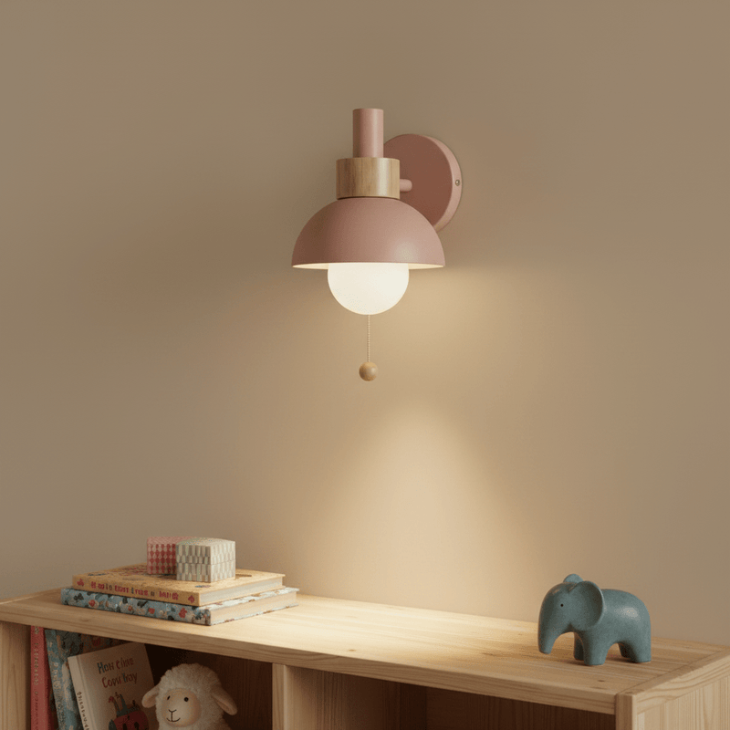 Zaevia Aero Dome: Pull Chain Wall Sconce - Wall Lamp | Zaevia